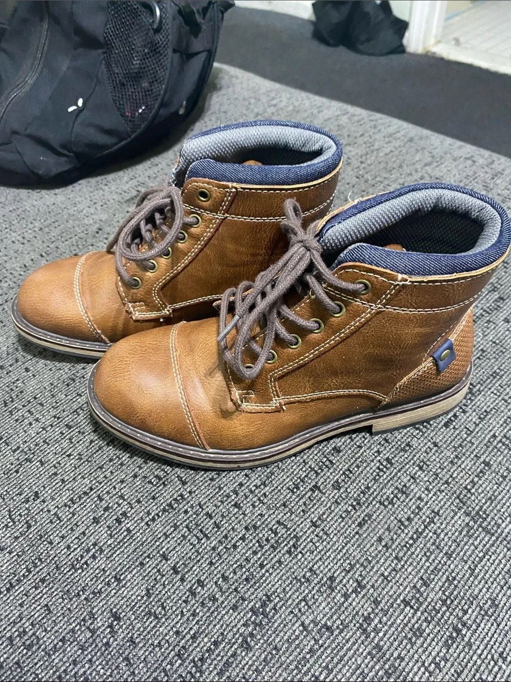 Brown Boy’s Lace-Up Casual Boots